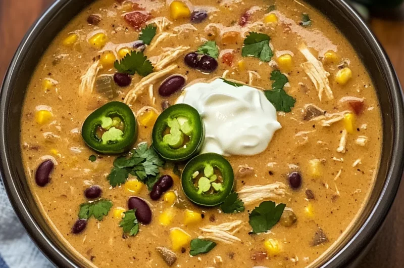 Creamy Chicken Taco Soup