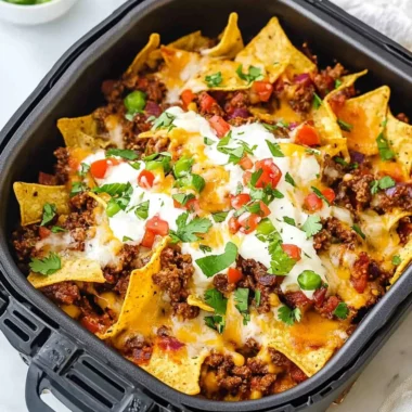 Crispy Air Fryer Nachos