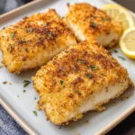 Crispy Air Fryer Parmesan Crusted Cod