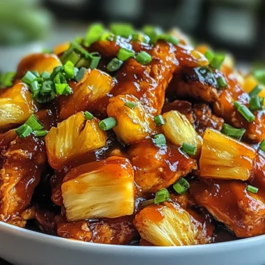 Crockpot Pineapple BBQ Chicken
