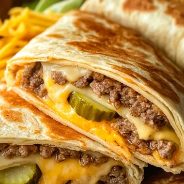 Easy Air Fryer Cheeseburger Wraps