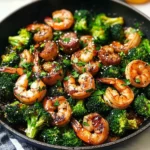 Easy Honey Garlic Shrimp and Sausage Broccoli Skillet