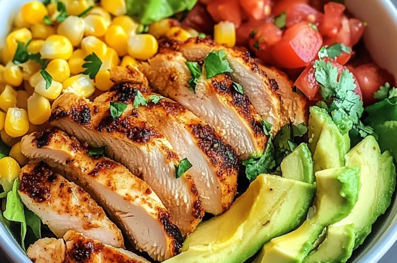 Easy Low-Calorie Chicken Burrito Bowl Packed with Bold Flavors