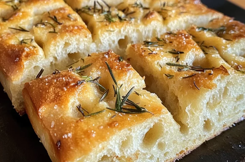 Easy Rosemary Garlic Focaccia Bread Recipe