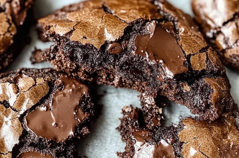 Fudgy Chewy Browkies (Brookies)
