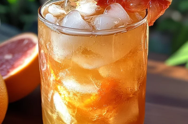 Grapefruit Honey Iced Tea