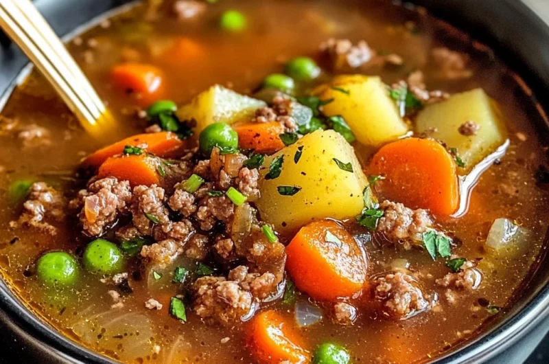 Ground Beef Vegetable Soup