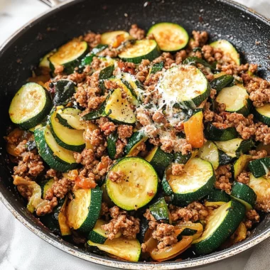 Ground Turkey and Zucchini Skillet