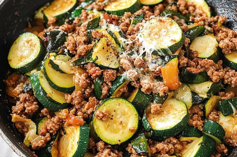 Ground Turkey and Zucchini Skillet
