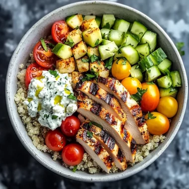 Healthy Greek Chicken Bowls