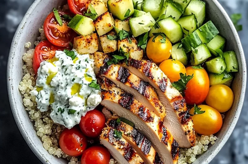 Healthy Greek Chicken Bowls