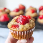 Healthy Strawberry Banana Yogurt Muffins
