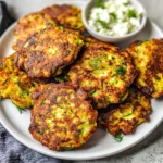 Kolokithokeftedes (Greek Zucchini Fritters)