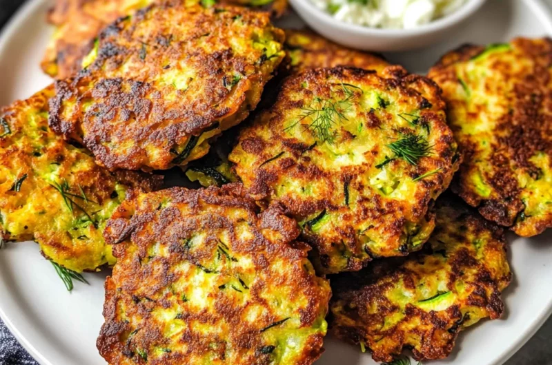 Kolokithokeftedes (Greek Zucchini Fritters)