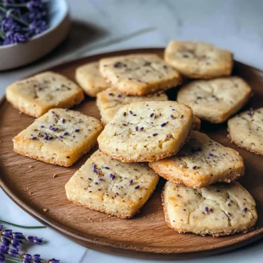 Lemon Lavender Shortbread Cookies