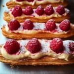 Lemon Raspberry Eclairs