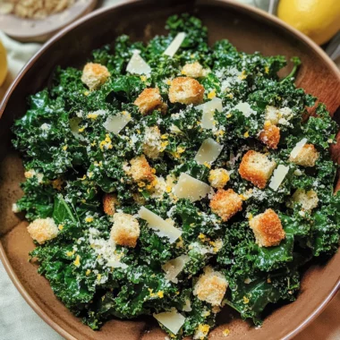 Lemony Parmesan Kale Salad