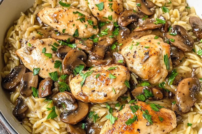 Marsala Chicken Orzo