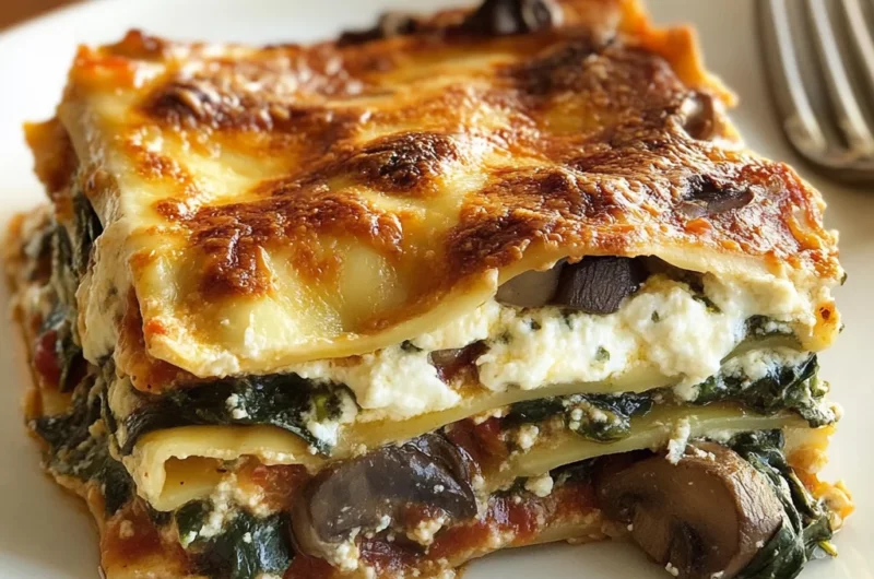 Mushroom And Spinach Lasagna Recipe