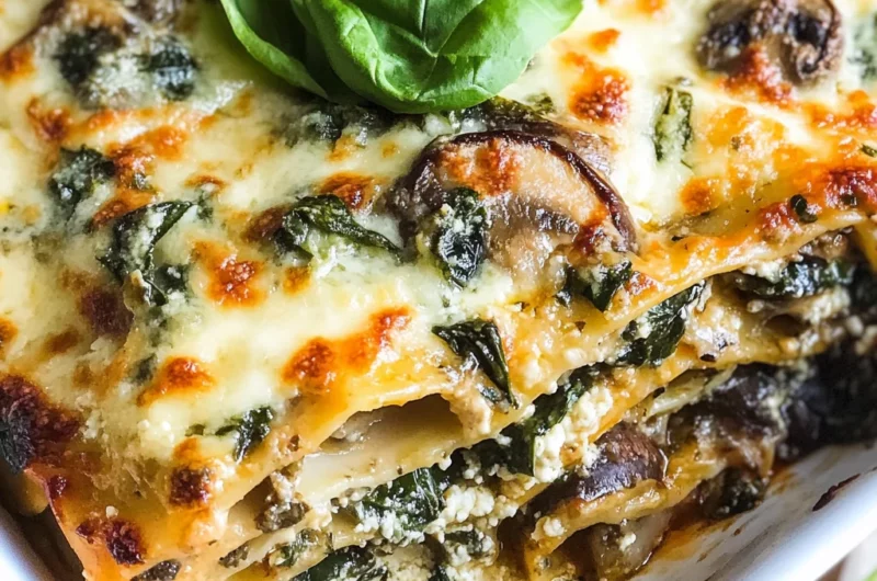 Mushroom and Spinach Lasagna