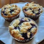 One-Bowl Blueberry Sourdough Muffins