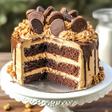 Peanut Butter Chocolate Layer Cake