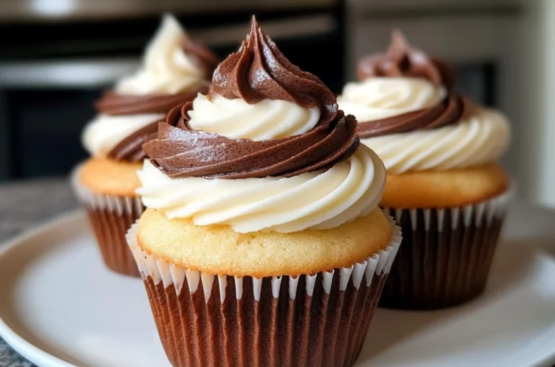 Perfect Swirl Cupcakes: Two-Tone Frosting Magic
