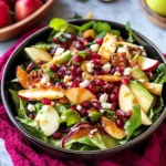 Pomegranate Christmas Salad with Honey Mustard Dressing