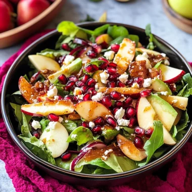 Pomegranate Christmas Salad with Honey Mustard Dressing