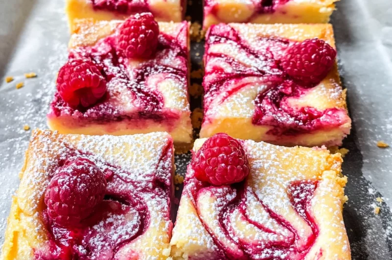 Raspberry Lemon Cheesecake Bars