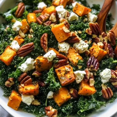 Roasted Sweet Potato Kale Salad