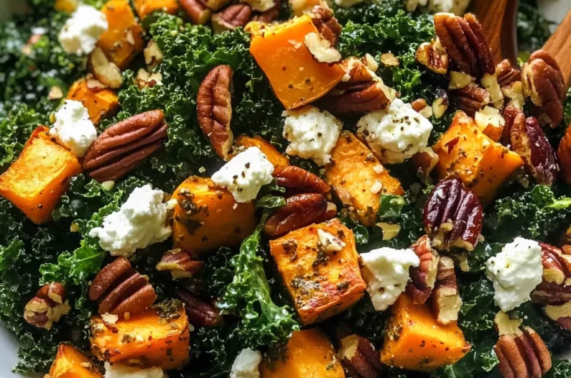 Roasted Sweet Potato Kale Salad