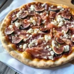 Simple Fig Pizza with Goat Cheese and Prosciutto - Alrightwithme
