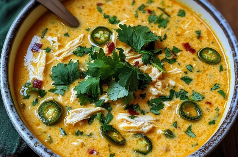 Spicy Jalapeño Popper Chicken Soup