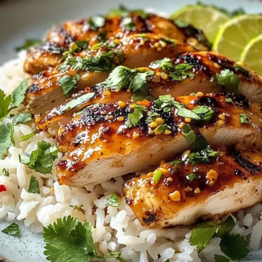 Spicy Maple Chicken & Coconut Rice