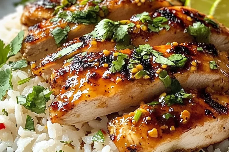 Spicy Maple Chicken & Coconut Rice