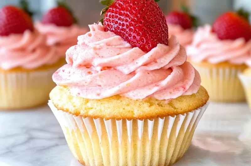Strawberry Lemonade Cupcakes