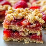 Strawberry Oatmeal Crumble Bars