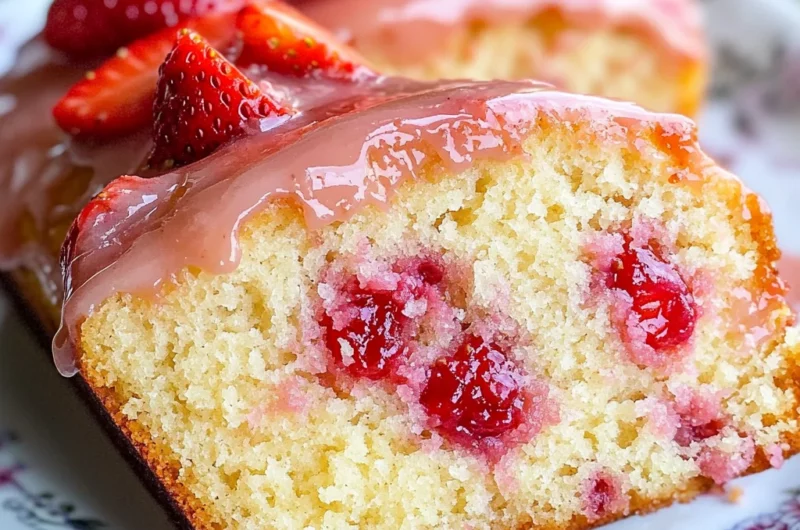 Strawberry Pound Cake