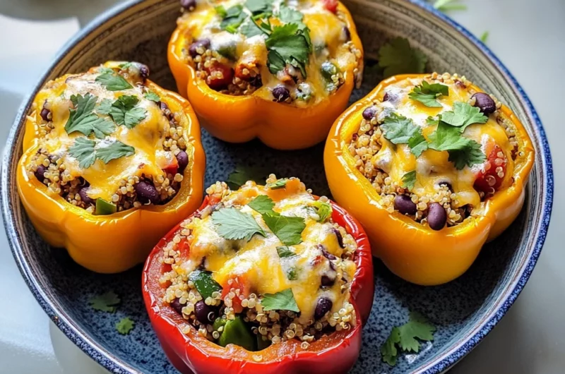 Vegetarian Stuffed Peppers - Mexican-Style