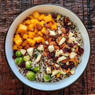 Wild Rice Harvest Bowls with Fig Balsamic Vinaigrette