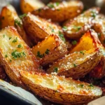 Baked Garlic Parmesan Potato Wedges
