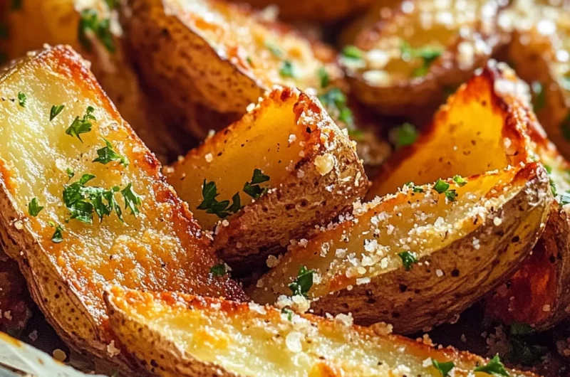 Baked Garlic Parmesan Potato Wedges