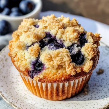 Bakery Style Blueberry Muffins