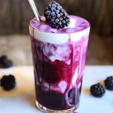 Blackberry Tea Iced Tea Latte
