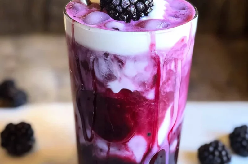 Blackberry Tea Iced Tea Latte