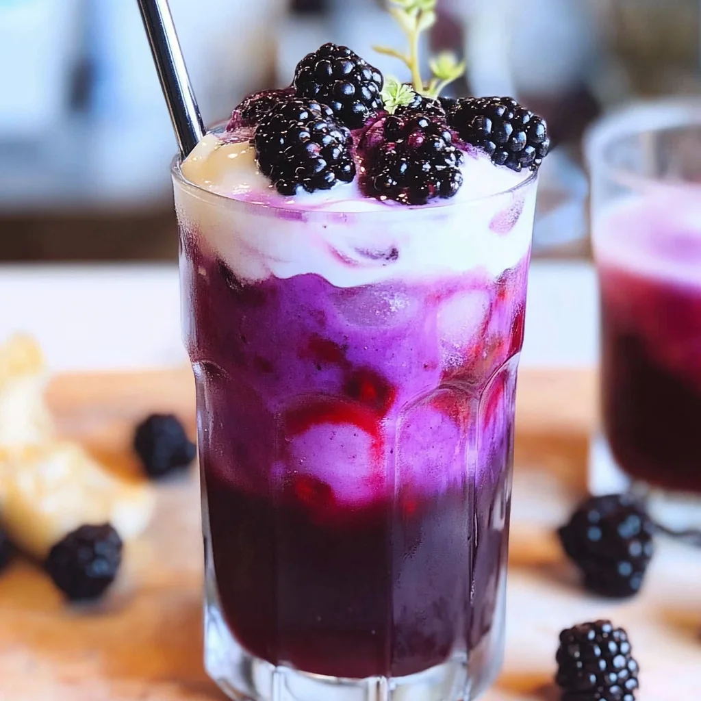 Blackberry Tea Iced Tea Latte