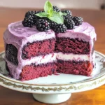 Blackberry Velvet Cake