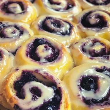 Blueberry Lemon Sourdough Sweet Rolls