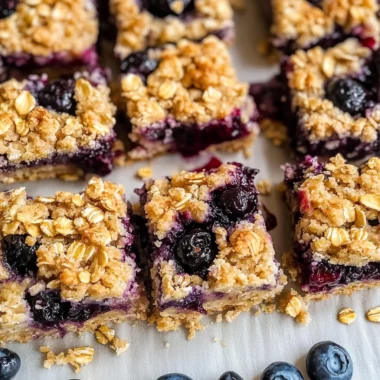 Blueberry Oatmeal Bars